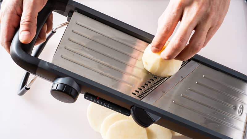 Tips/Tricks: OXO Hand-held Mandoline Slicer