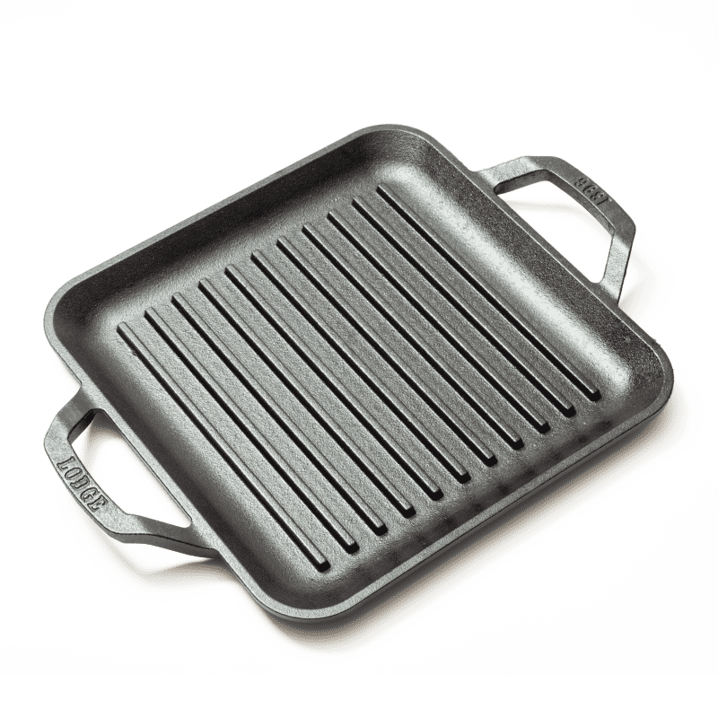 10 X 12 Enameled Cast Iron Stove top Grill Pan Tray Black