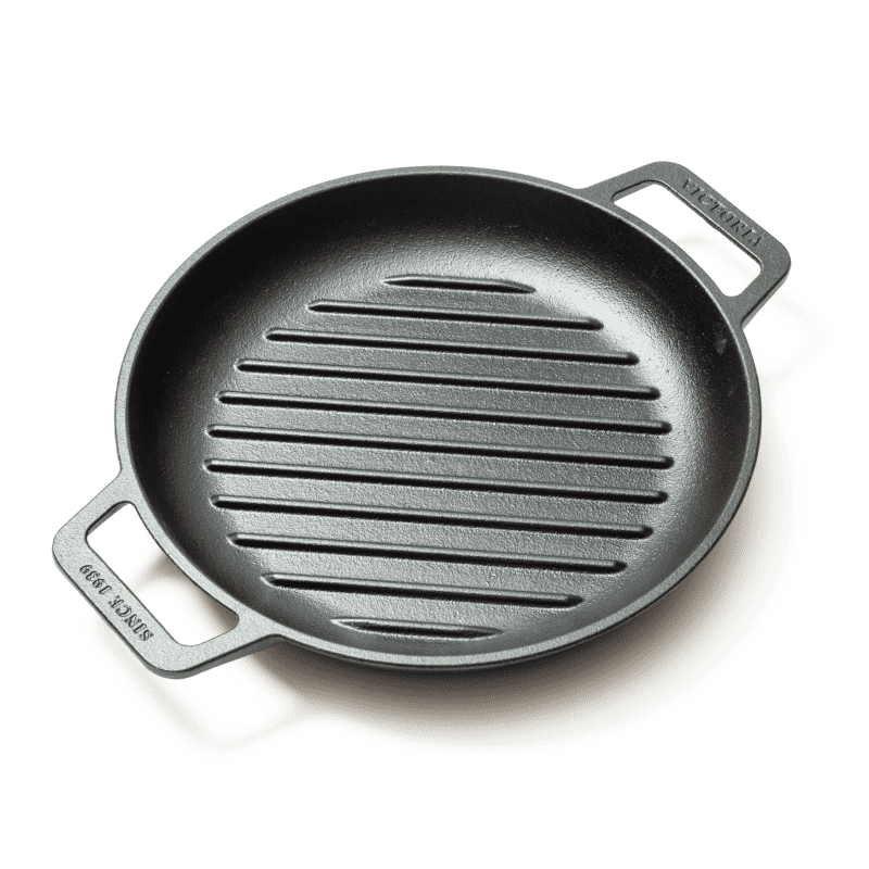 Victoria Cast Iron Square Grill Pan, 10 x 10 - Victoria