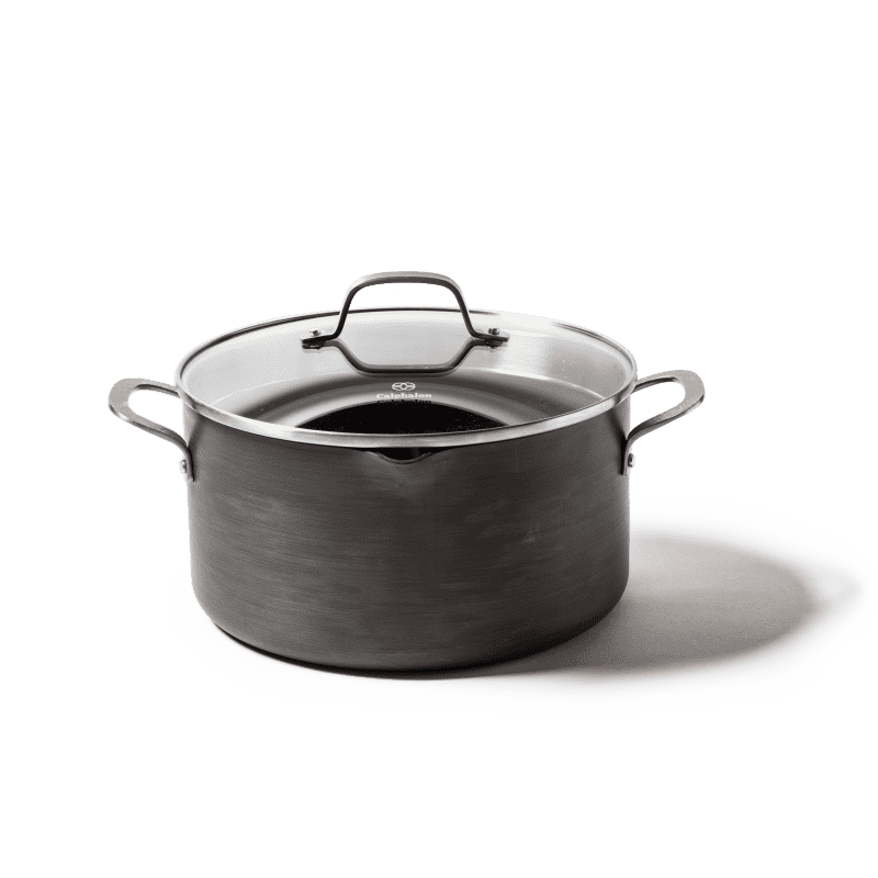 Merten and Storck  Steel Core Enameled 2.5-QT Saucepan, Gray