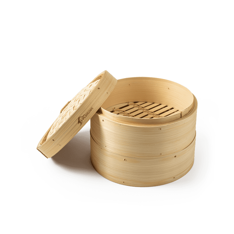 Bamboo Steamer basket Kit 10 inch with Lid,Dumpling Maker,handmade