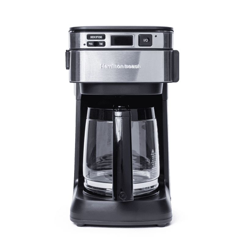  Hamilton Beach Programmable Coffee Maker, 12 Cups, Front Access  Easy Fill, Pause & Serve, 3 Brewing Options, Black (46310): Home & Kitchen