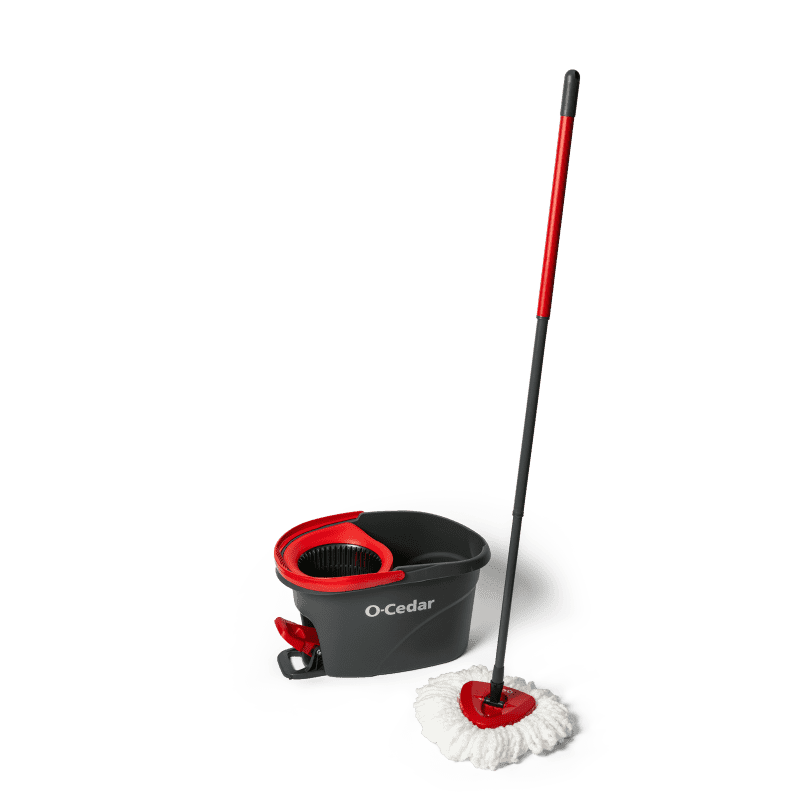 Sponge Mop System with Collapsible Mop Bucket Home Tile Floor Bathroom  Cleaning Squeegee and Extendable Telescopic Long Handle