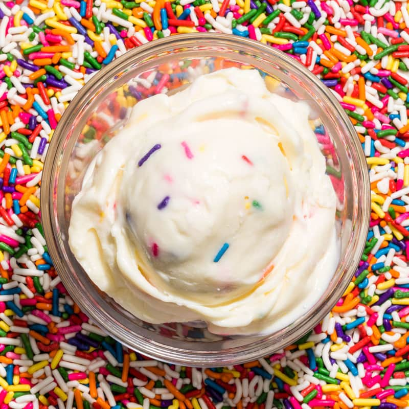 Rainbow Dash Ice Cream (No Churn Recipe) - Cook's Hideout