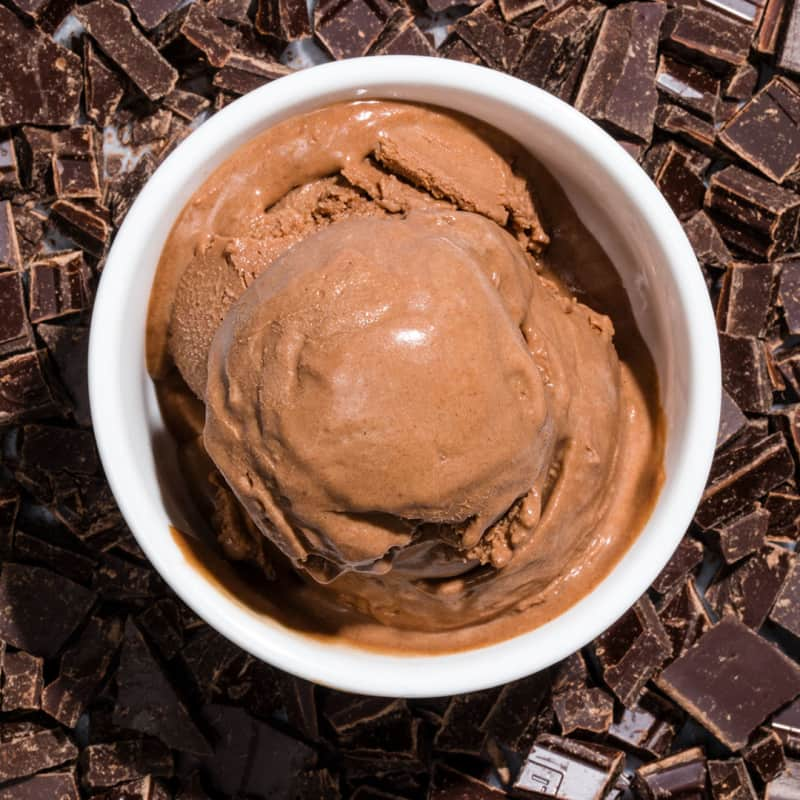 Dark Chocolate No-Churn Ice Cream