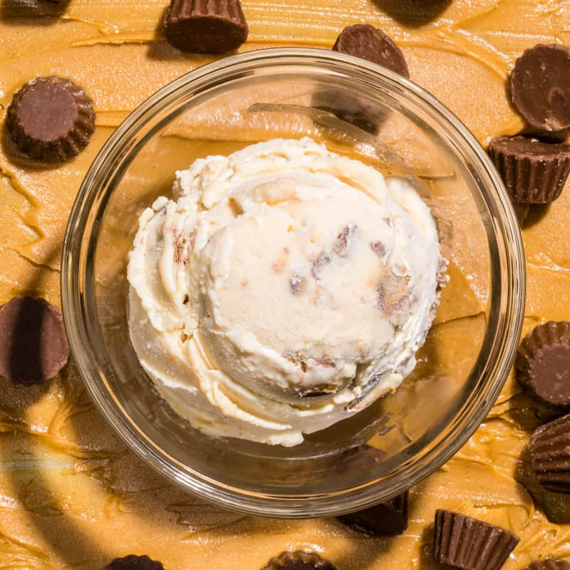 Peanut Butter Cup No-Churn Ice Cream