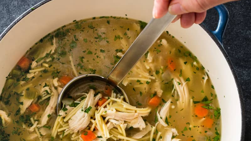 old-fashioned chicken noodle soup