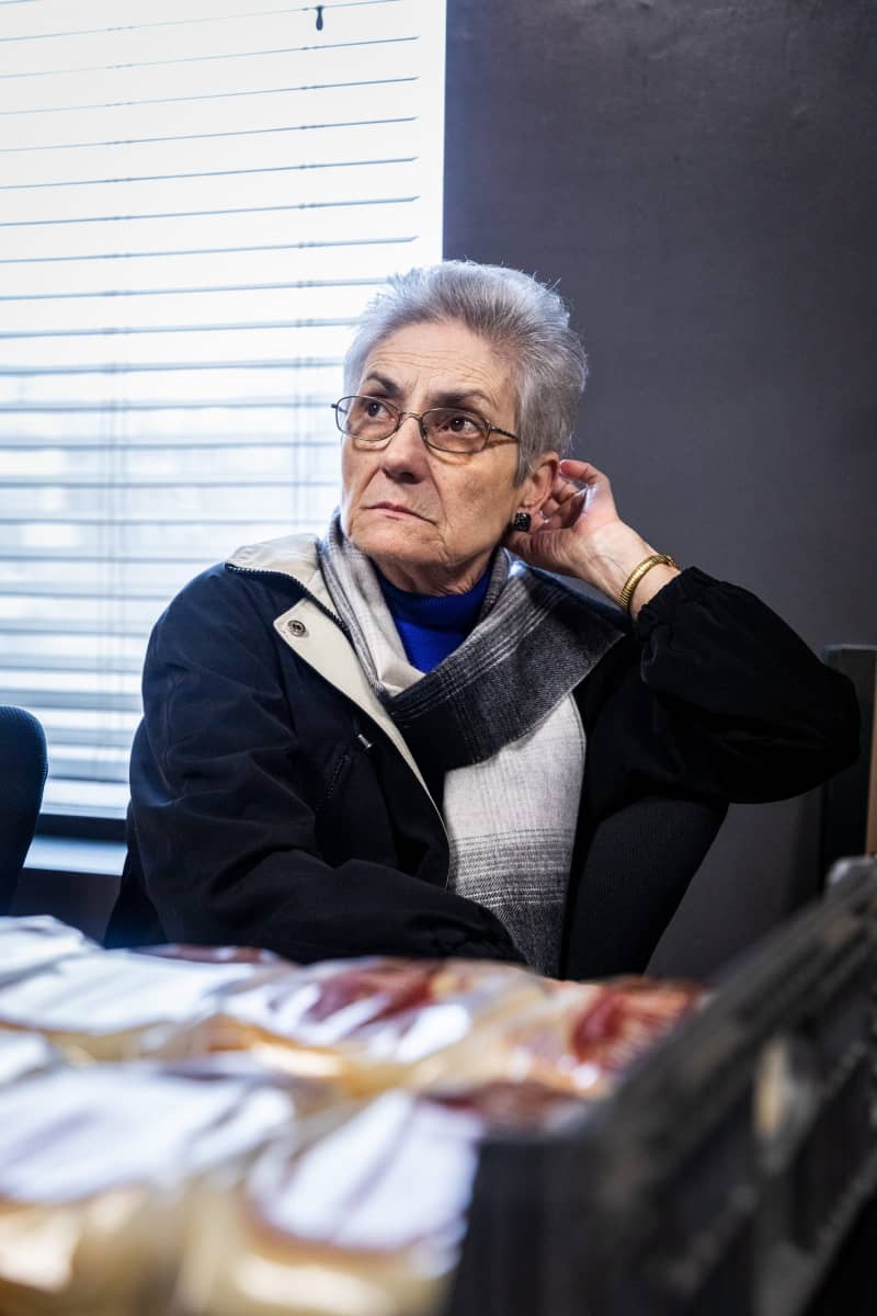 Leonor Lopes, mother of owners David and Paul Lopes, photographed in the office at Central Bakery