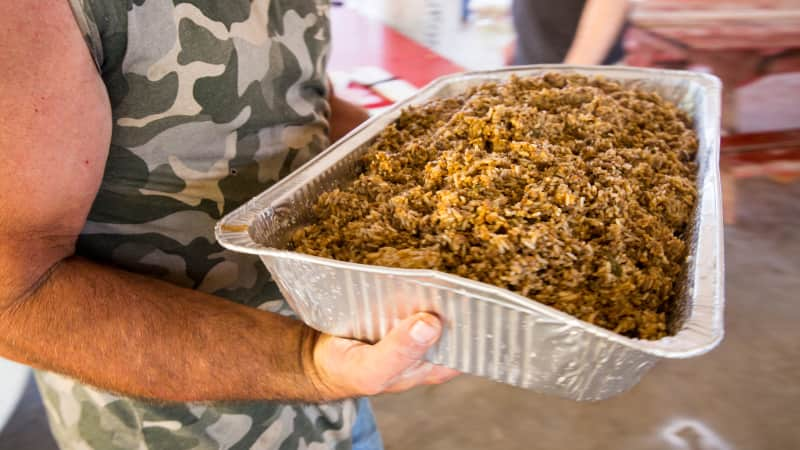 Cochon de Lait Cajun rice dressing