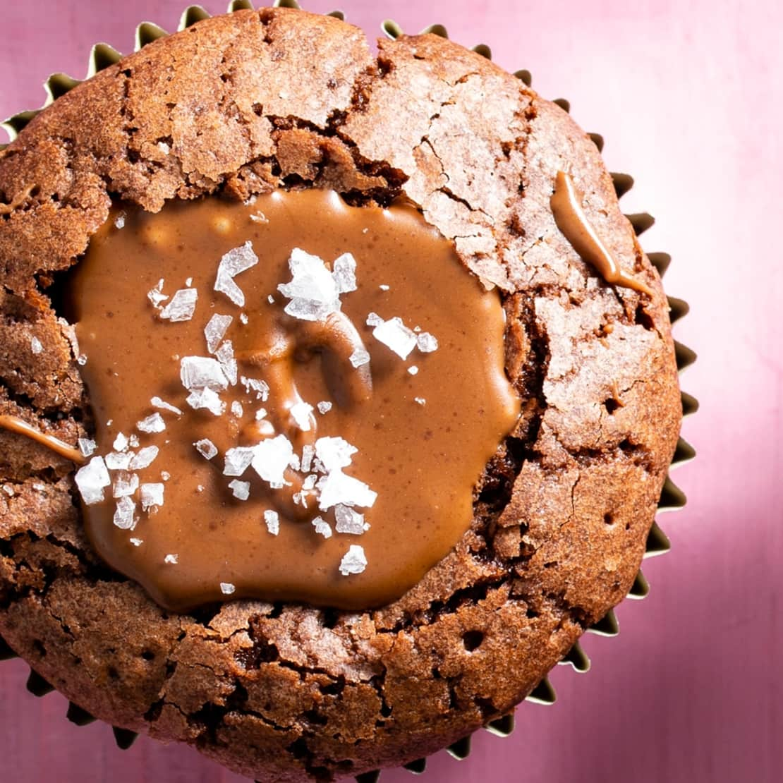 Peanut Butter Ganache-Filled Brownies