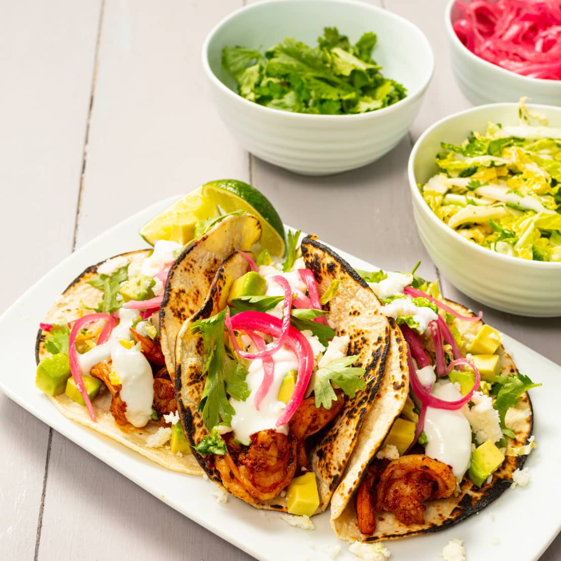 Air-Fryer Chipotle Shrimp Tacos