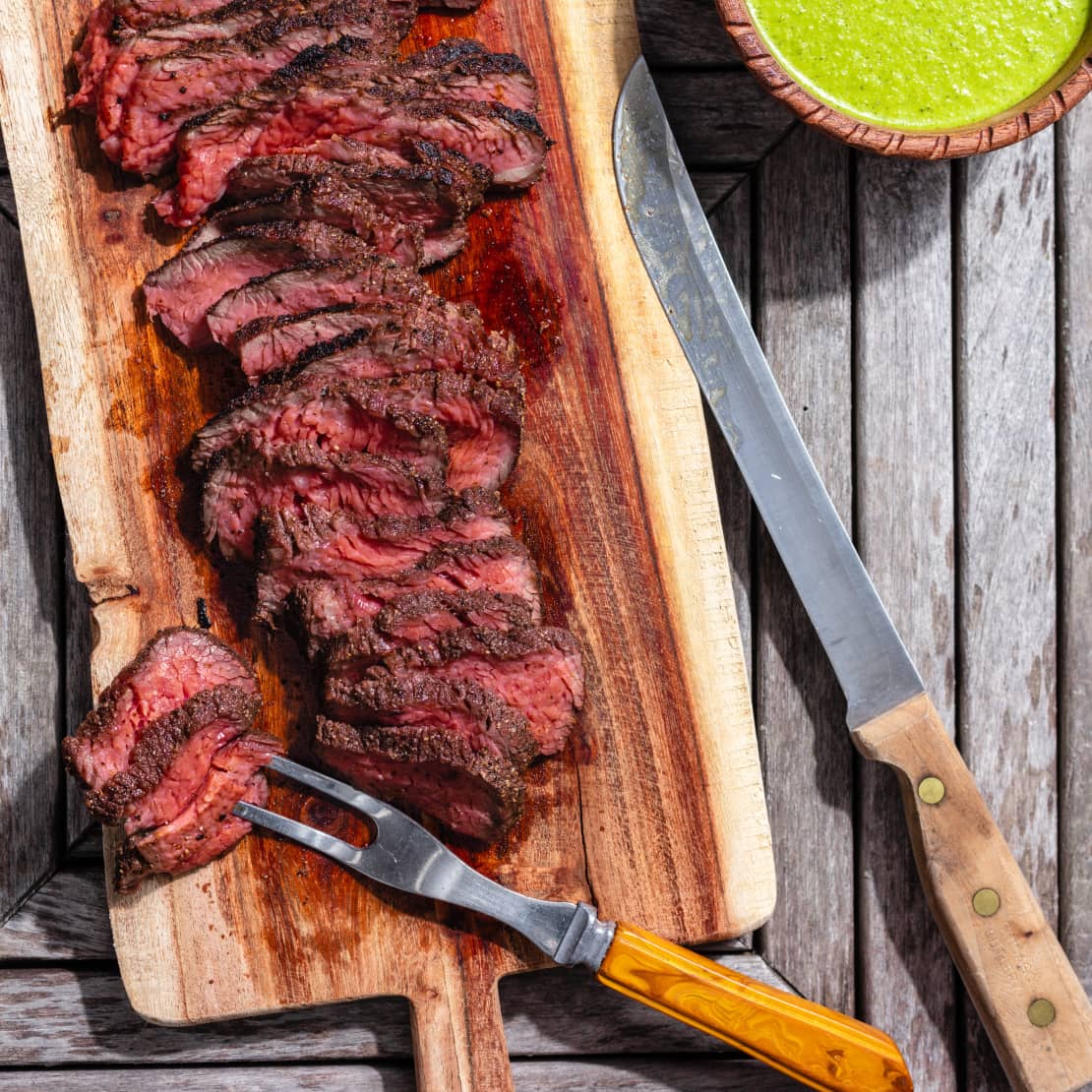 Grilled Tri-Tip with Cilantro-Lime Sauce