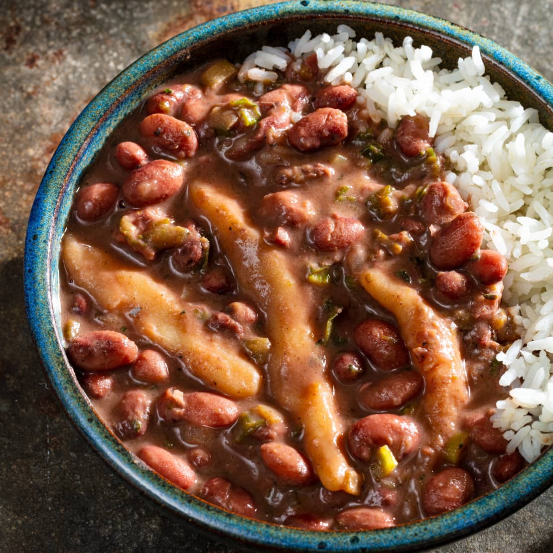 Jamaican Stew Peas with Spinners