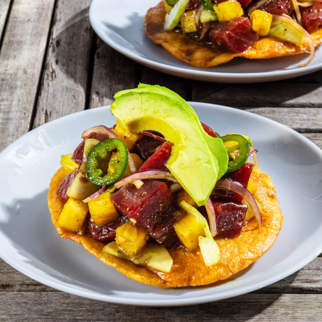 Ahi-Chile Tostadas