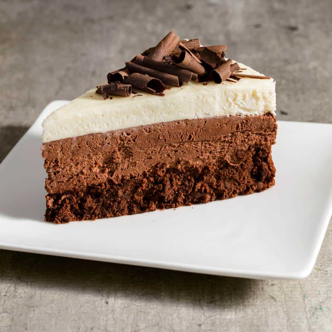 Triple-Chocolate Mousse Cake