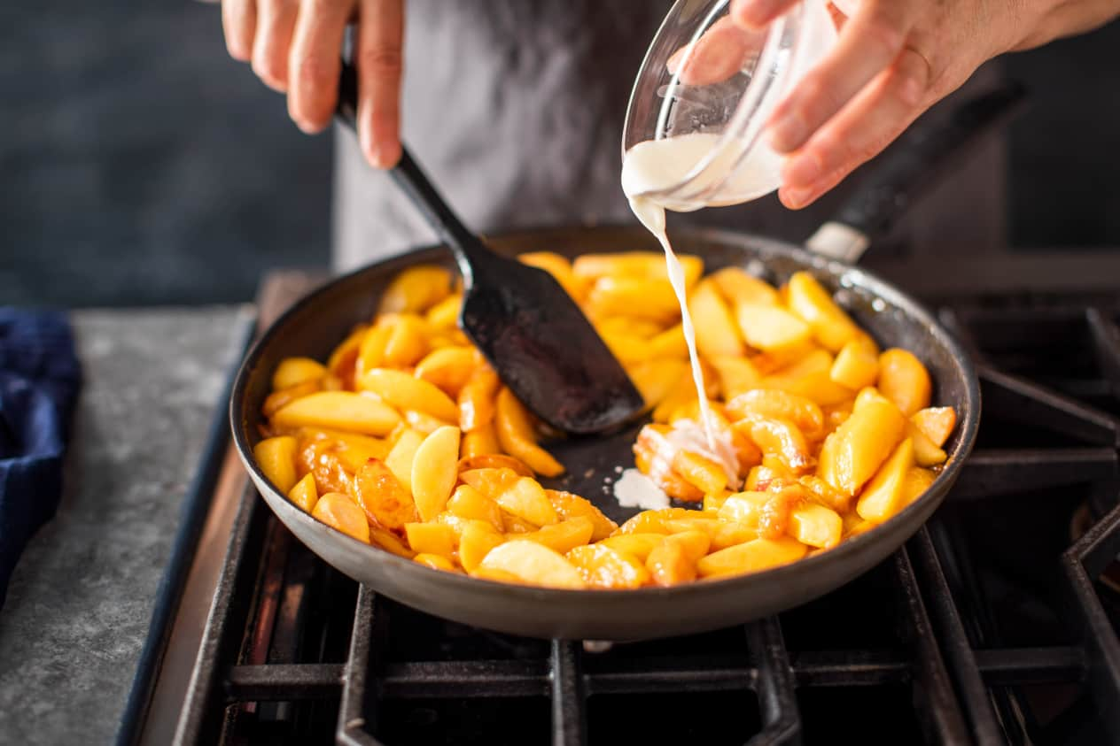 Caramelized Peaches - The Default Cook