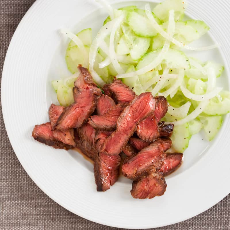 Grilled Garlic-Ginger Short Ribs with Cucumber Salad | America's Test Kitchen