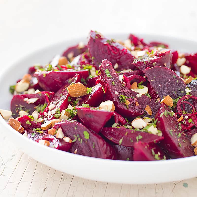 Beets with Lemon and Almonds | America's Test Kitchen