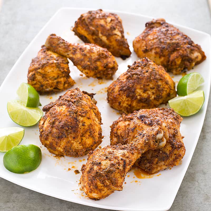 Spice-Rubbed Roast Chicken Parts