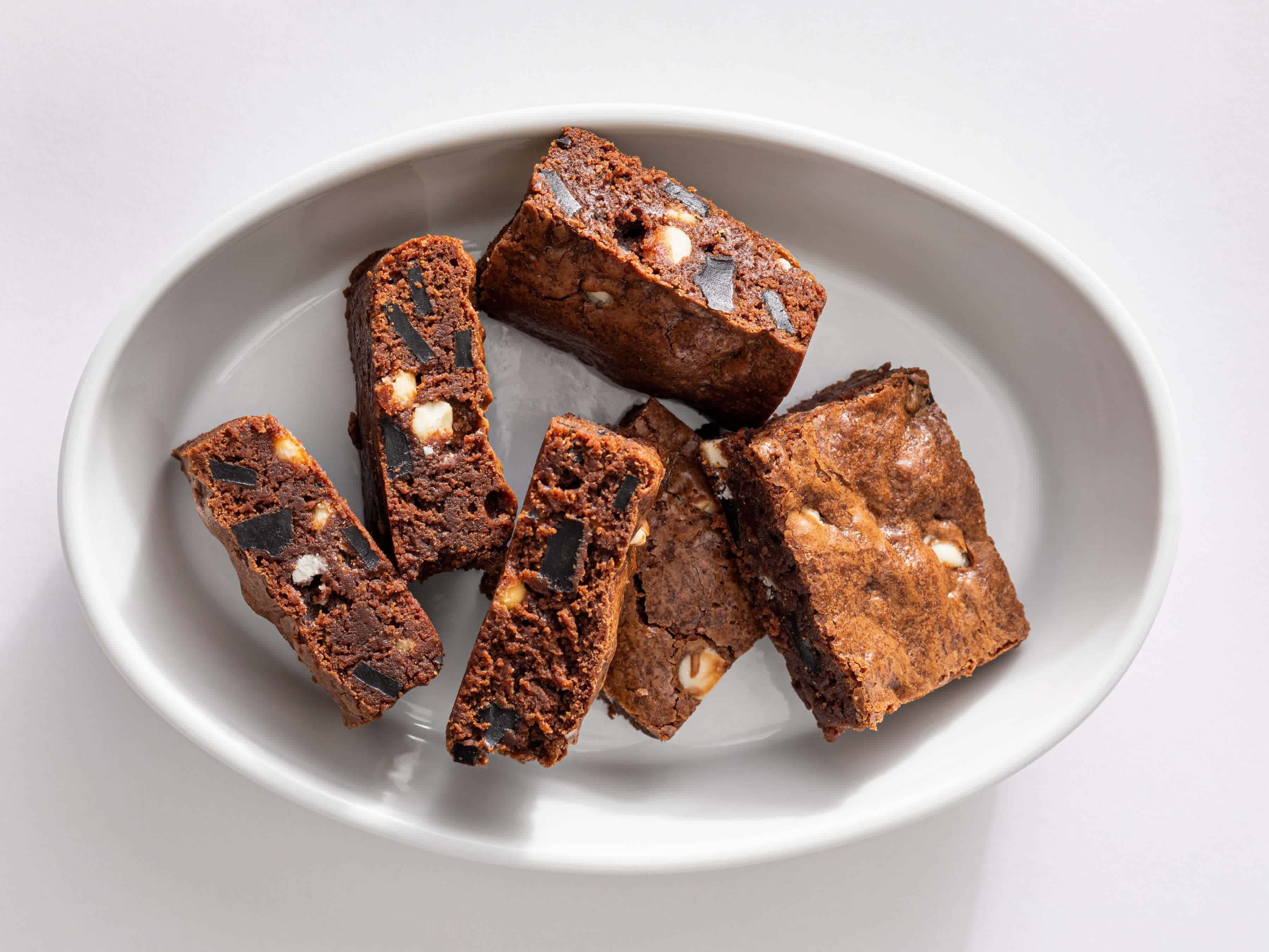 Licorice-White Chocolate Brownies