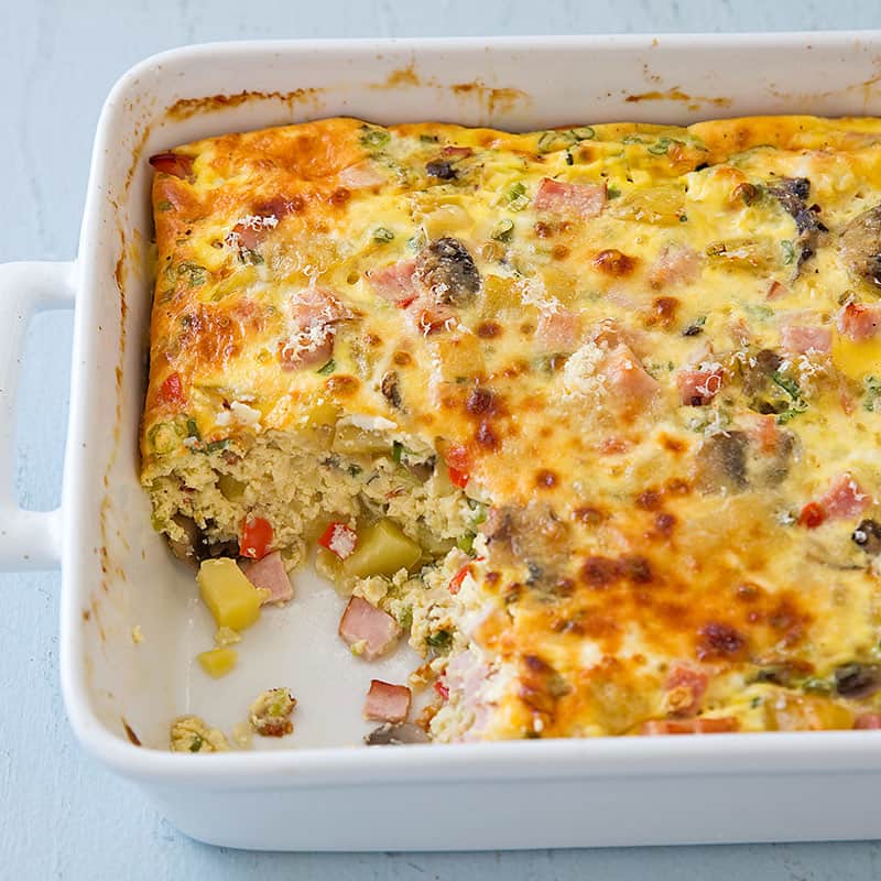 Reduced-Fat Potato and Egg Breakfast Casserole