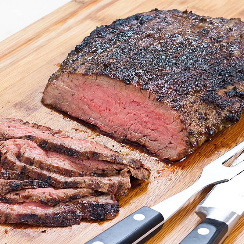 Charcoal-Grilled Flank Steak