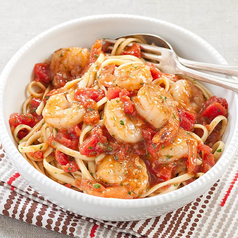 Shrimp Fra Diavolo with Linguine