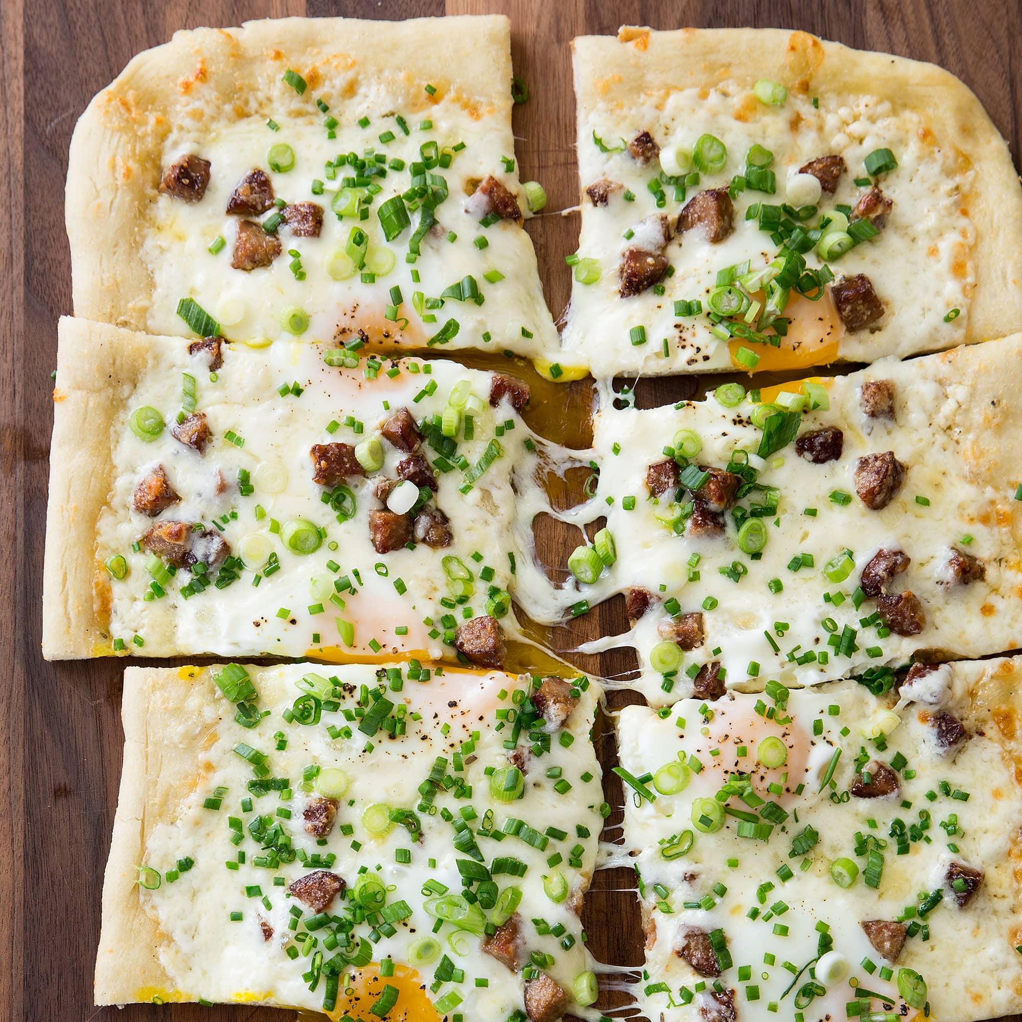 Chorizo and Manchego Breakfast Pizza | America's Test Kitchen