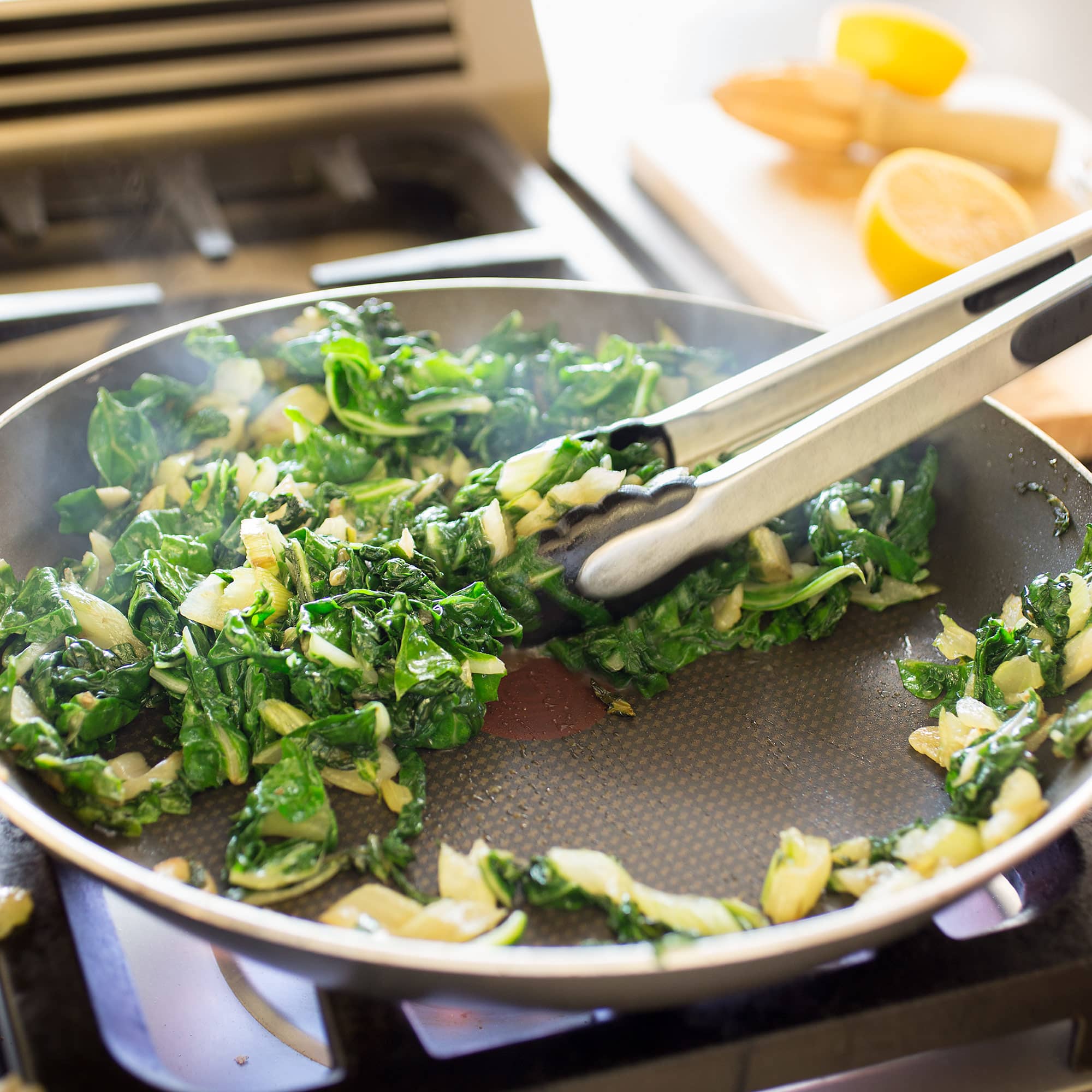 Sautéed Swiss Chard with Ginger | America's Test Kitchen