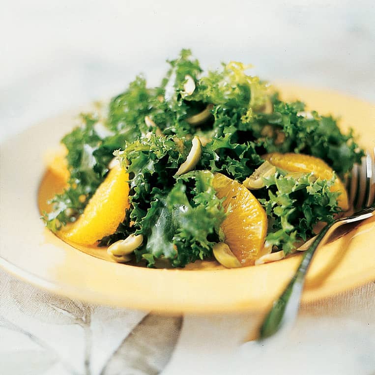 Escarole and Orange Salad with Green Olive Vinaigrette | America's Test Kitchen