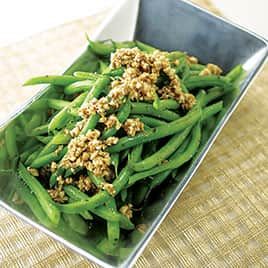 Green Beans with Toasted Hazelnuts and Brown Butter