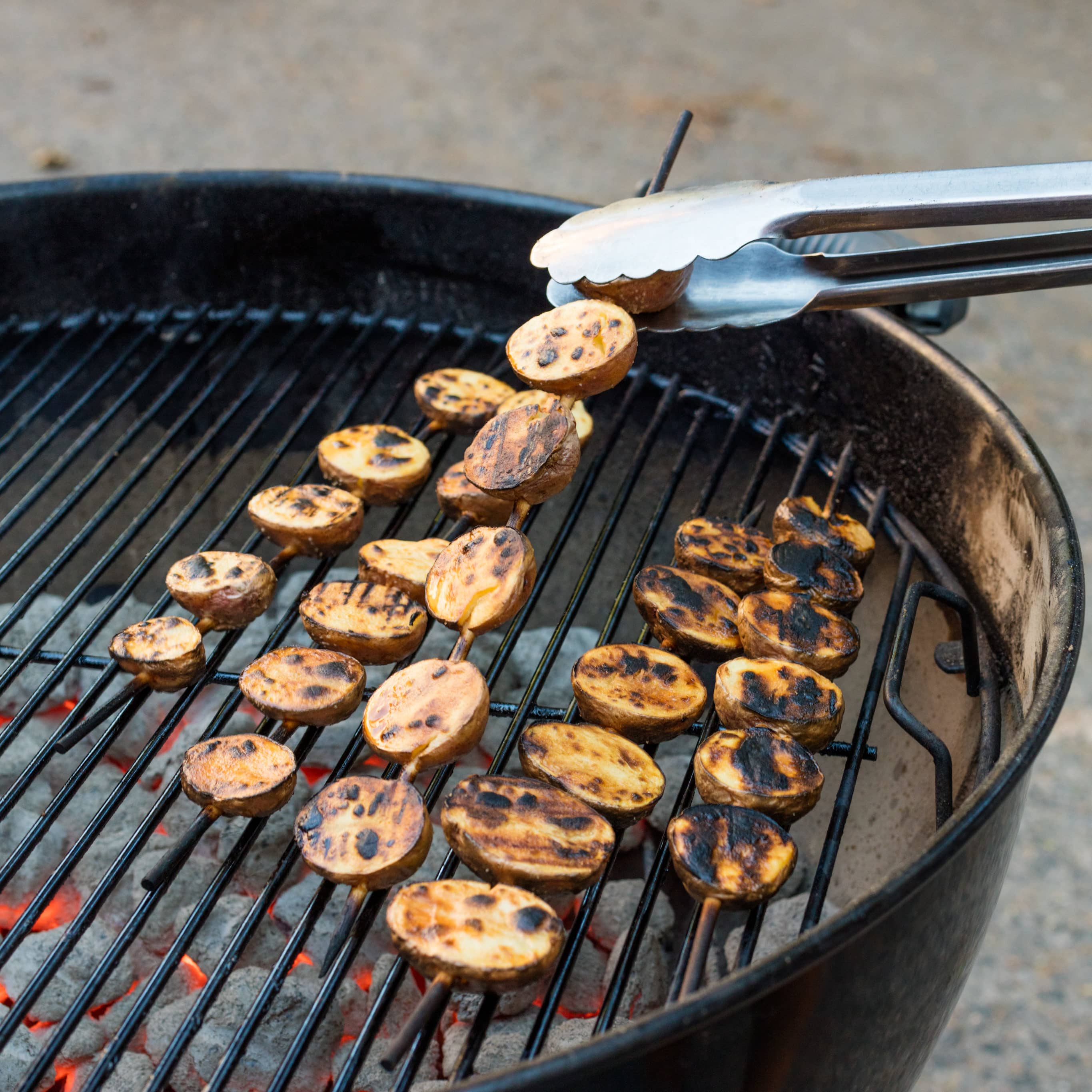 Grilled Potatoes with Oregano and Lemon on a Charcoal Grill | America's Test Kitchen