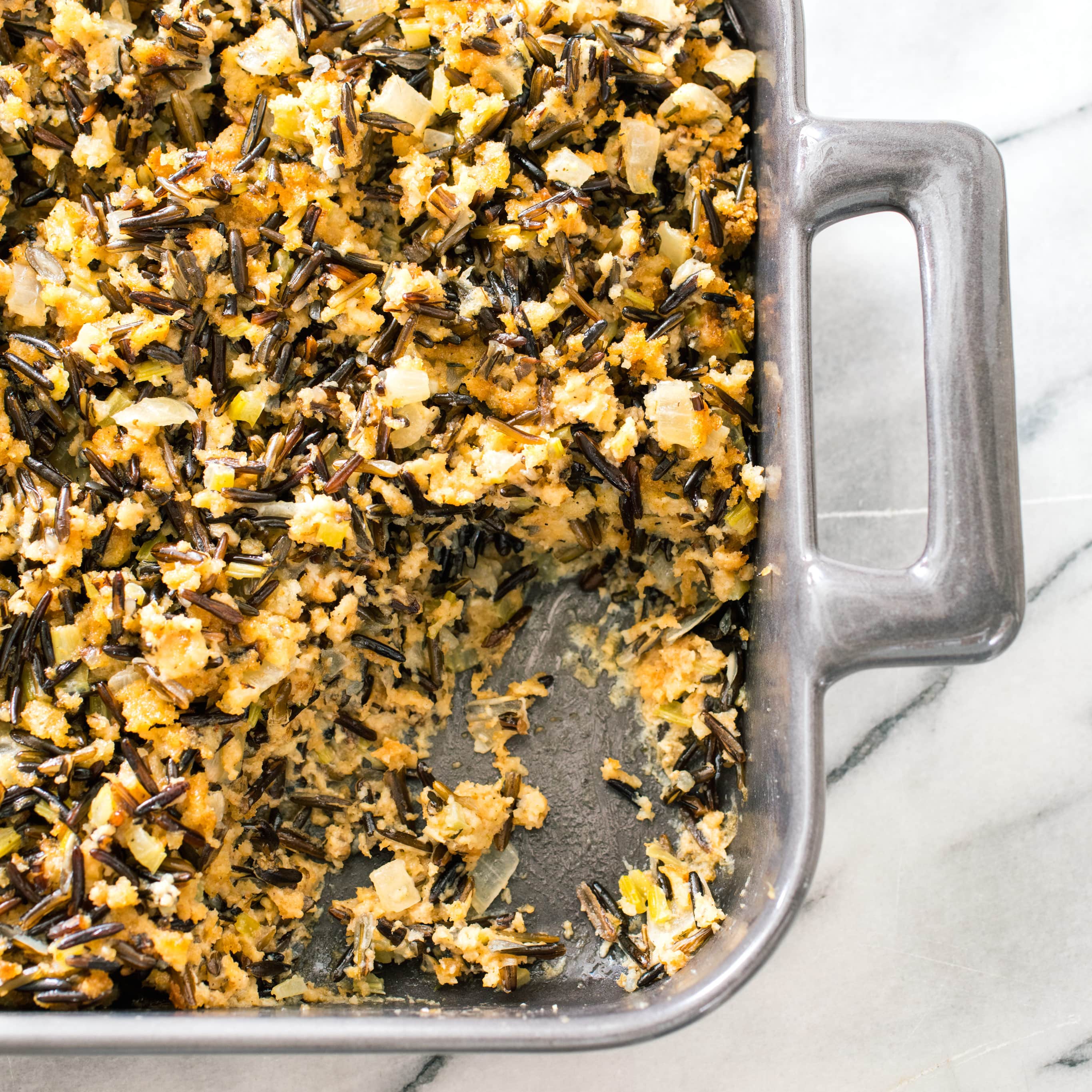 Dried Fruit and Nut Wild Rice Dressing | America's Test Kitchen