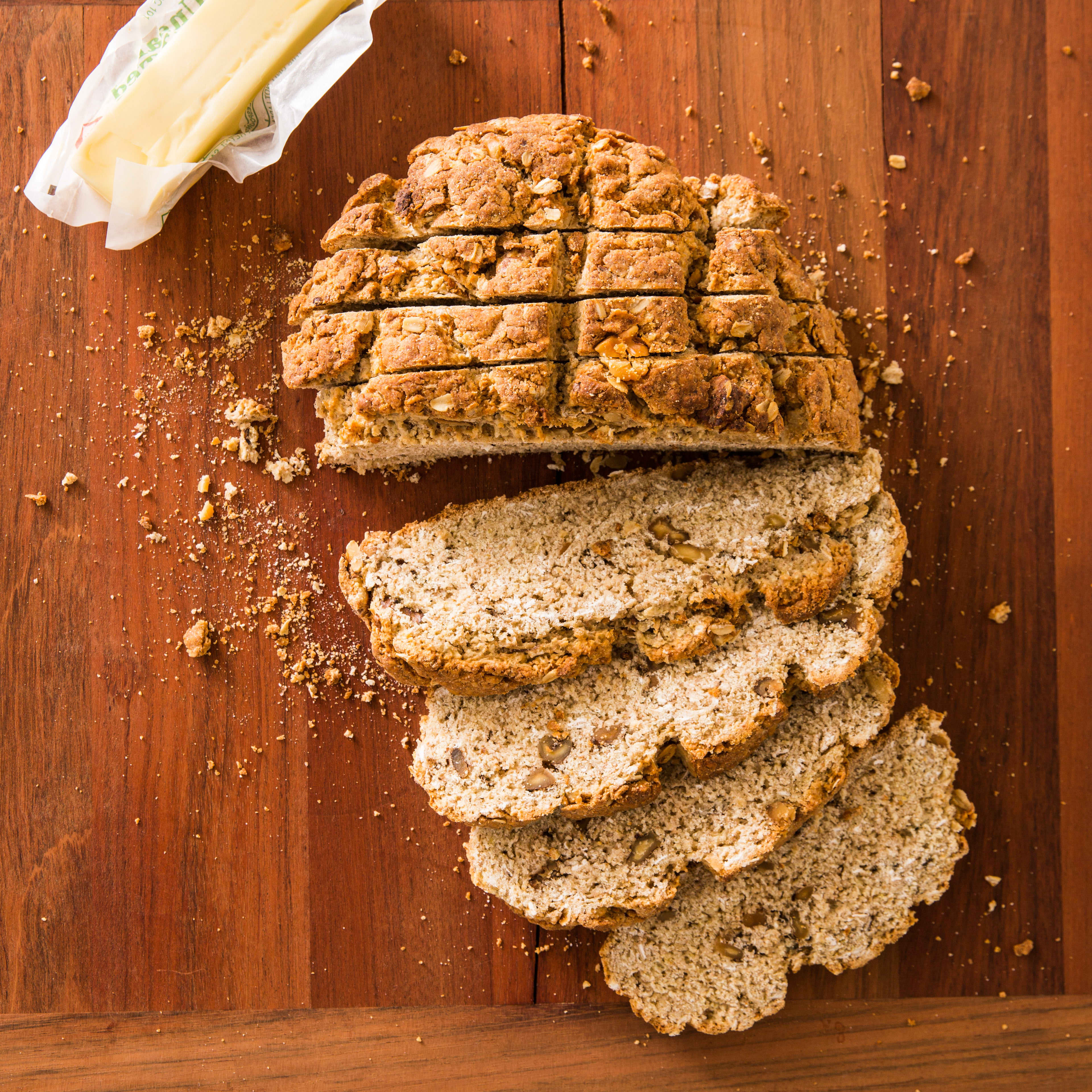 Oatmeal-Walnut Soda Bread