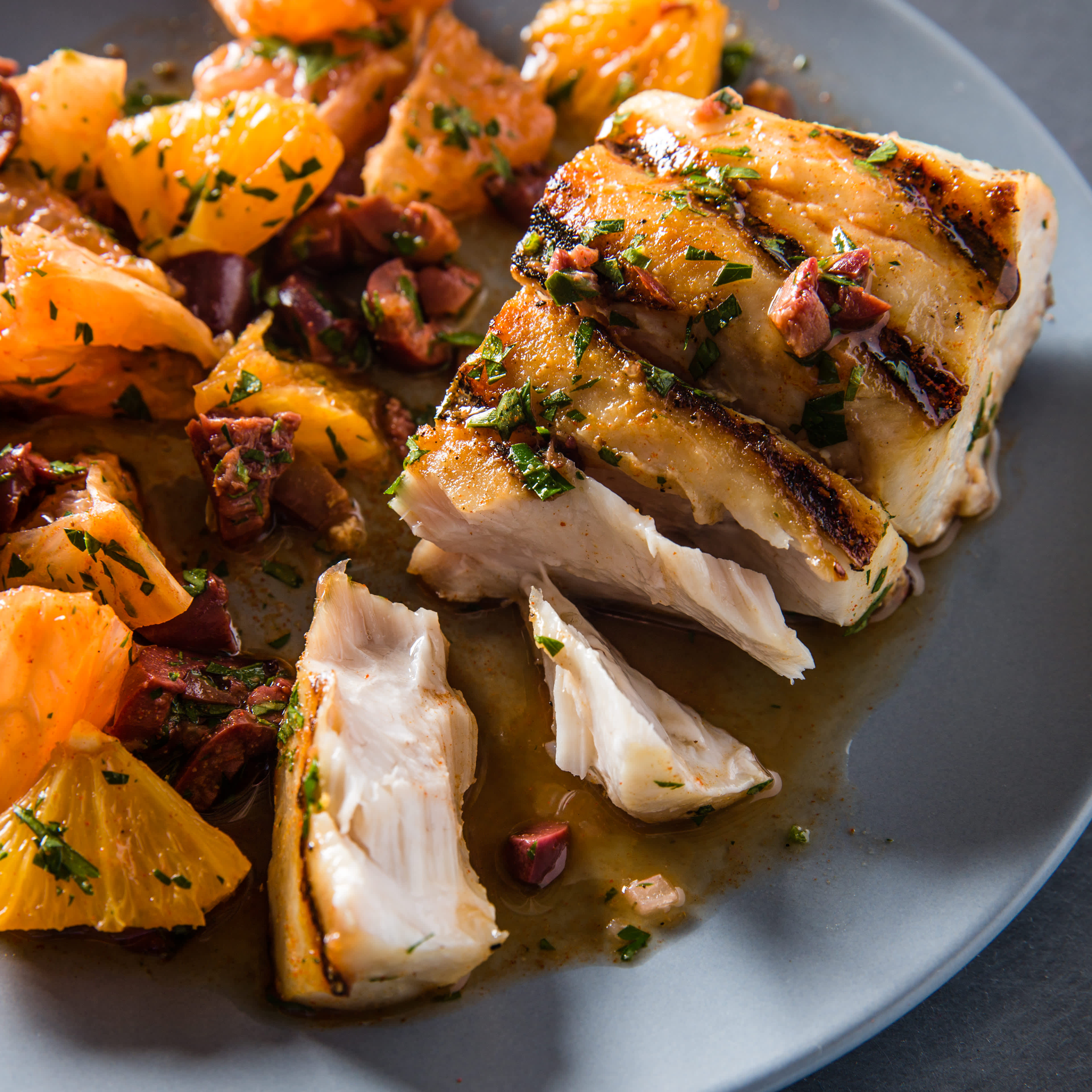 Grilled Chilean Sea Bass Fillets