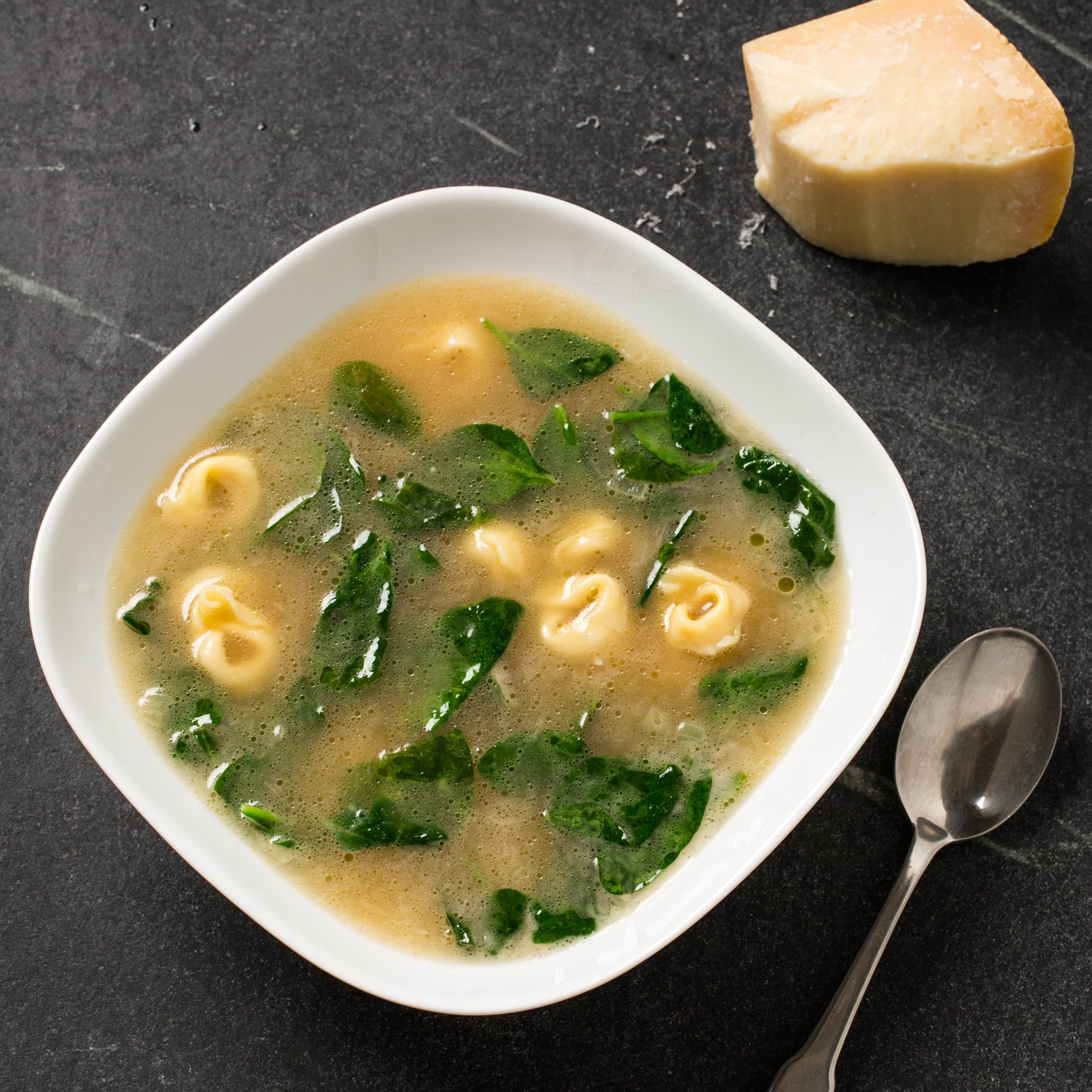 Tortellini in Broth with Spinach | America's Test Kitchen