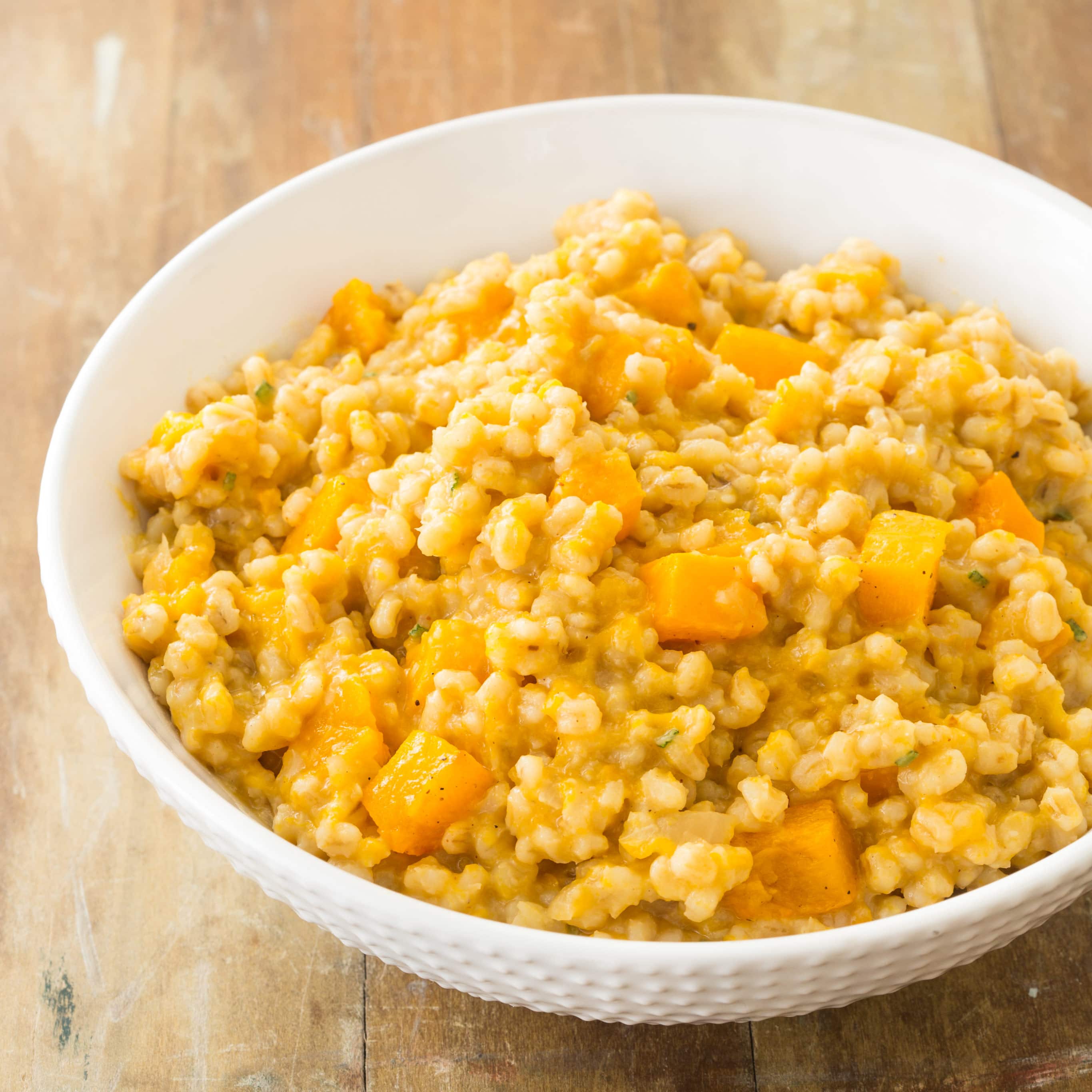 Barley Risotto with Roasted Butternut Squash