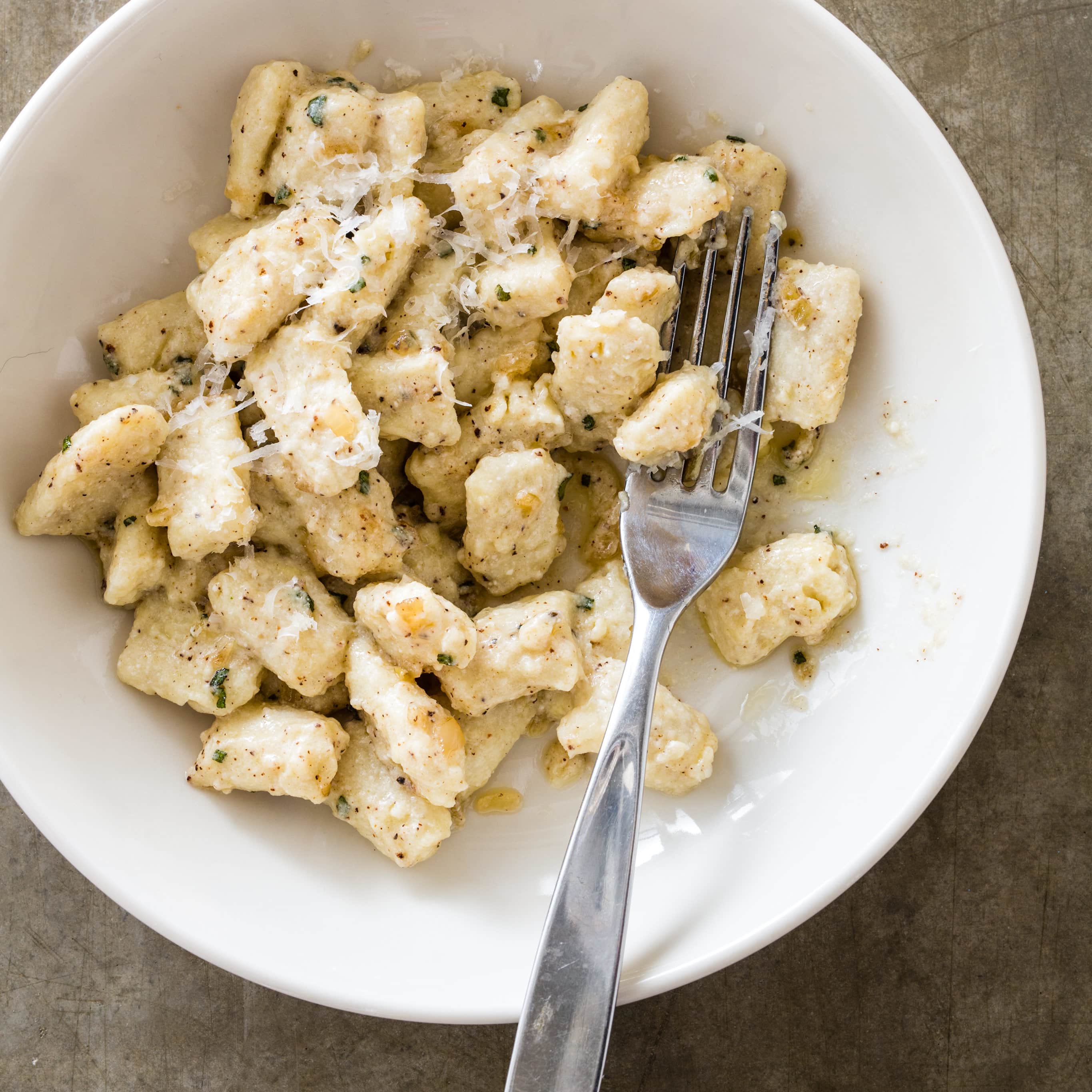 Easy Ricotta Gnocchi with Sage-Browned Butter Sauce