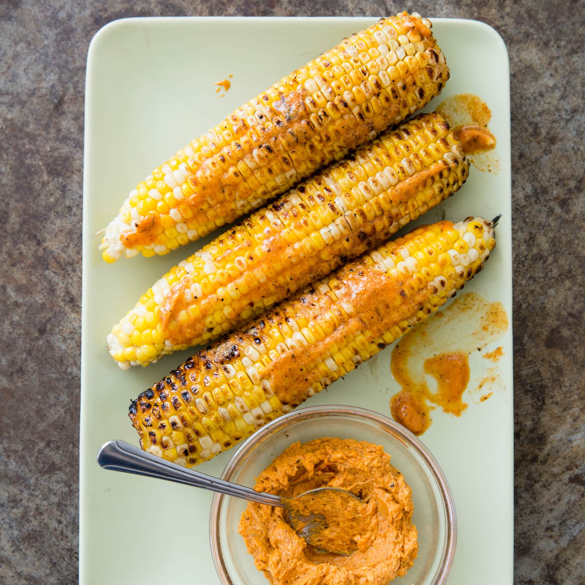 Husk-Grilled Corn with Mustard-Paprika Butter