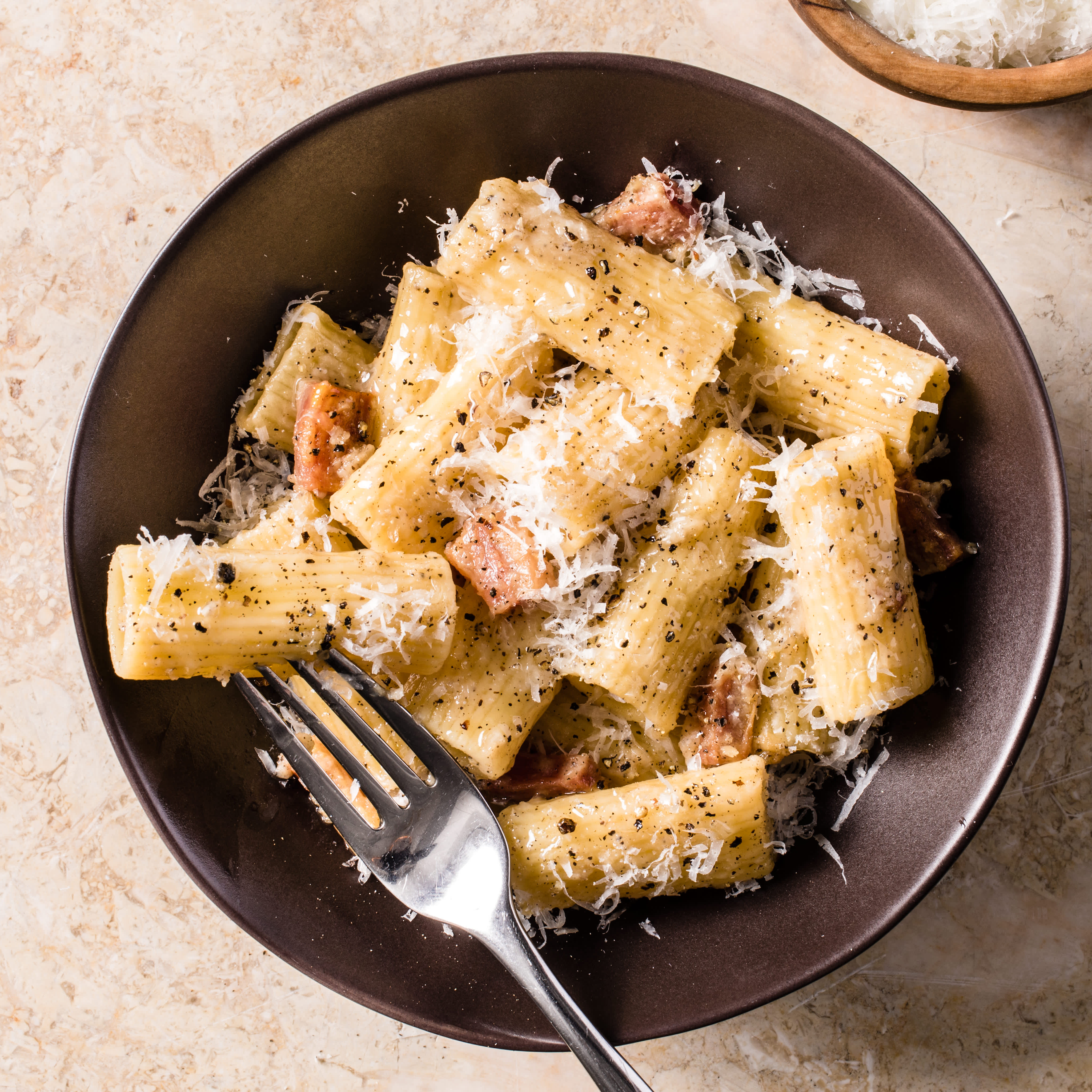 Pasta alla Gricia (Rigatoni with Pancetta and Pecorino Romano)