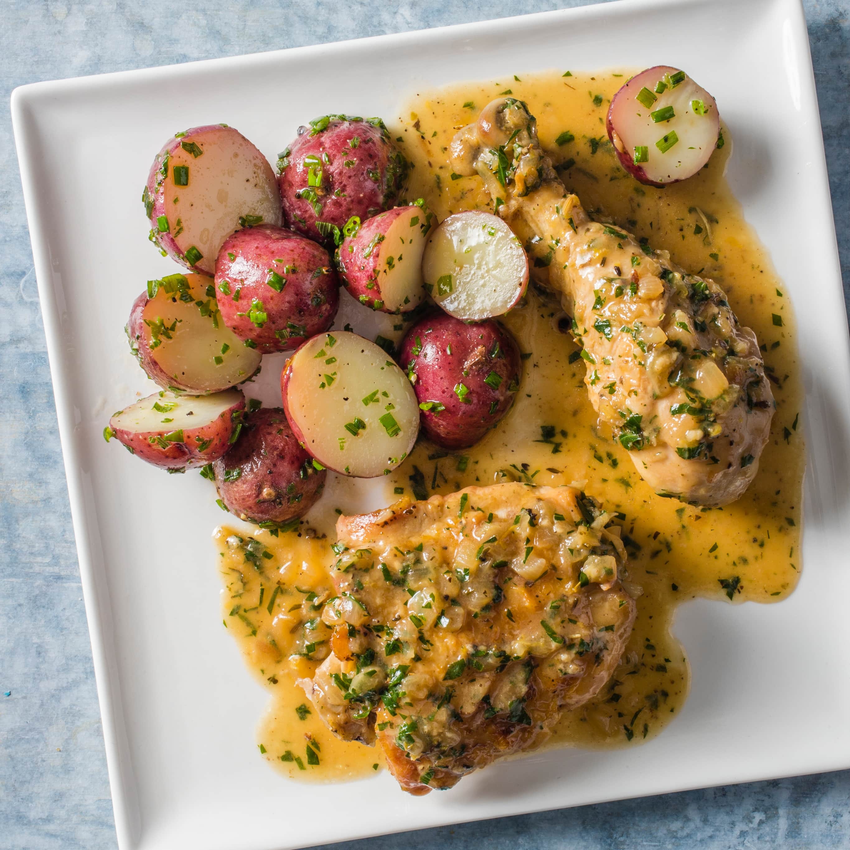 Braised Chicken with Herbes de Provence and Lemon | America's Test Kitchen