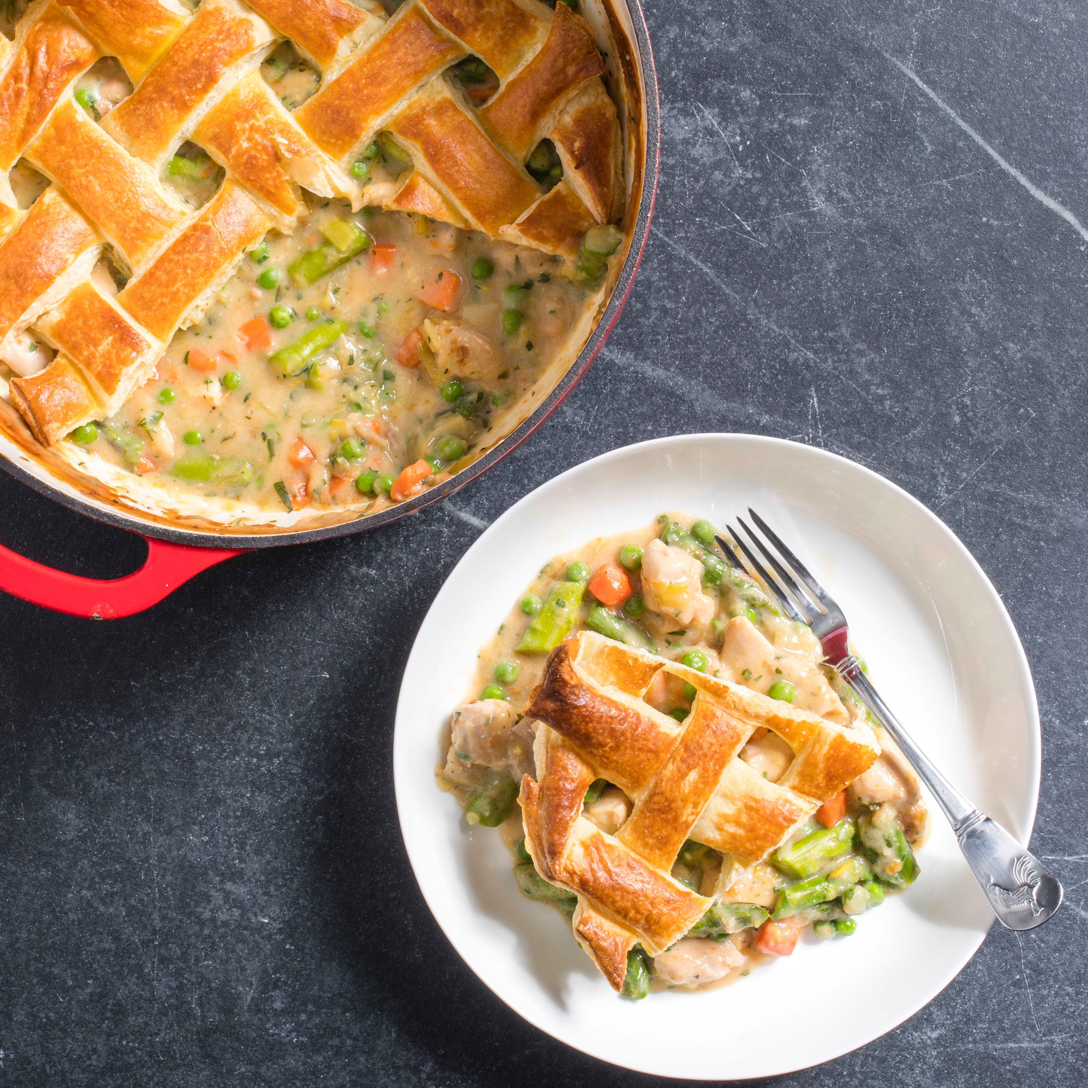 Chicken Pot Pie with Spring Vegetables