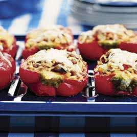 From-The-Freezer Stuffed Peppers with White Beans