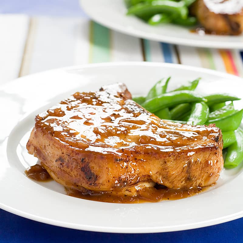 Pork Chops with Orange-Ginger Glaze