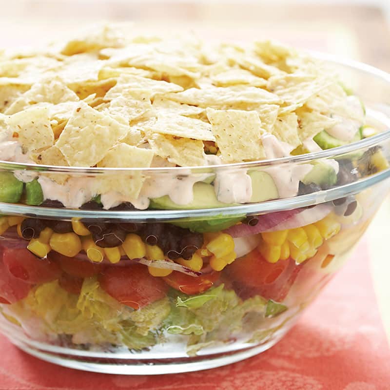 Layered Mexican Salad