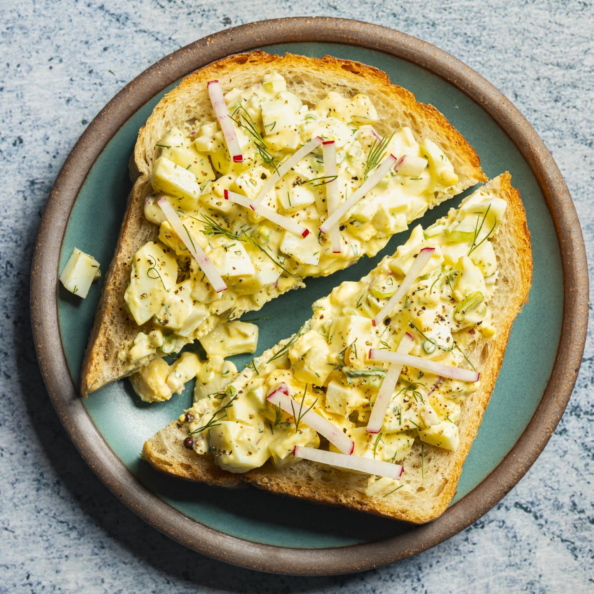 Egg Salad with Radish, Scallions, and Dill