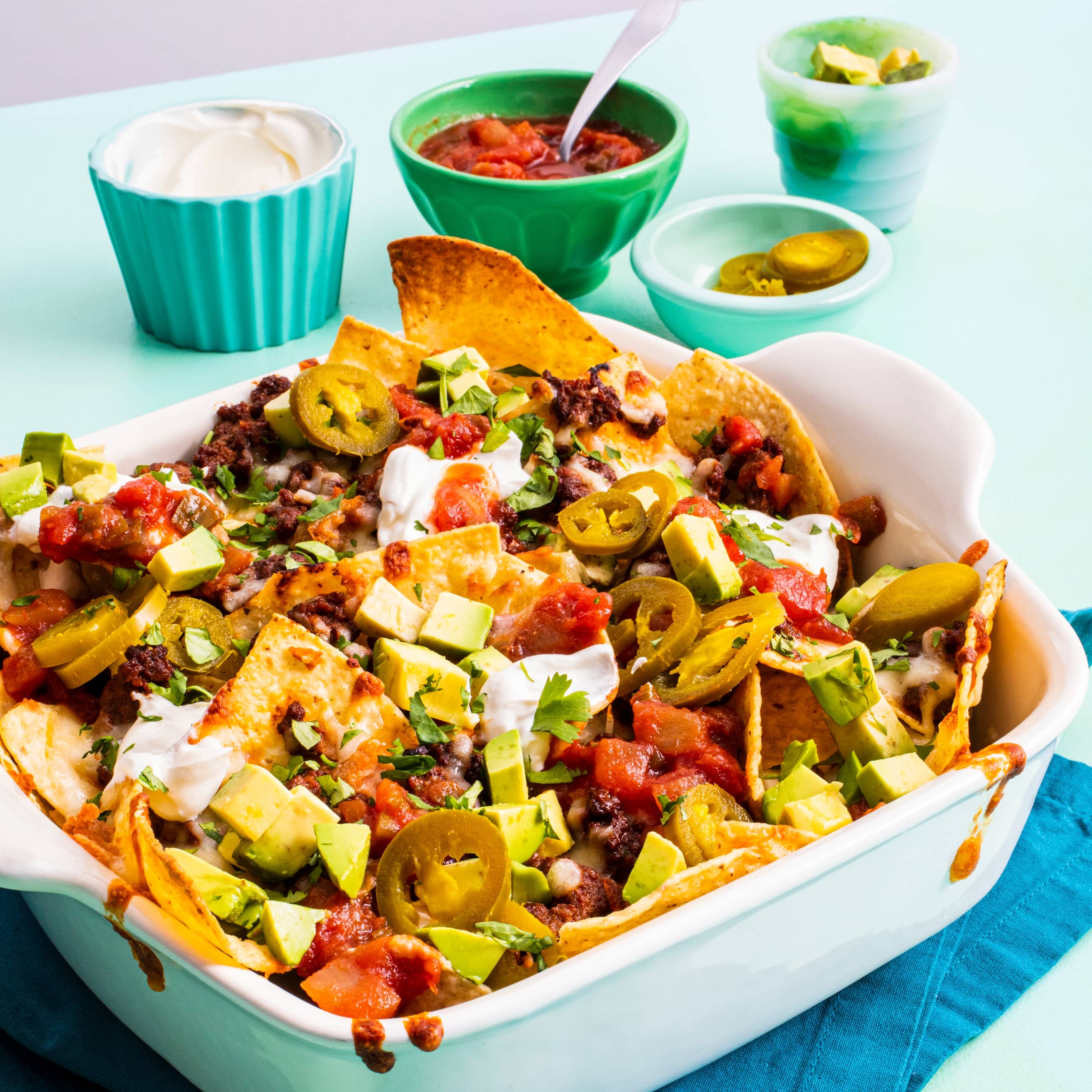 Loaded Beef and Bean Nachos | America's Test Kitchen