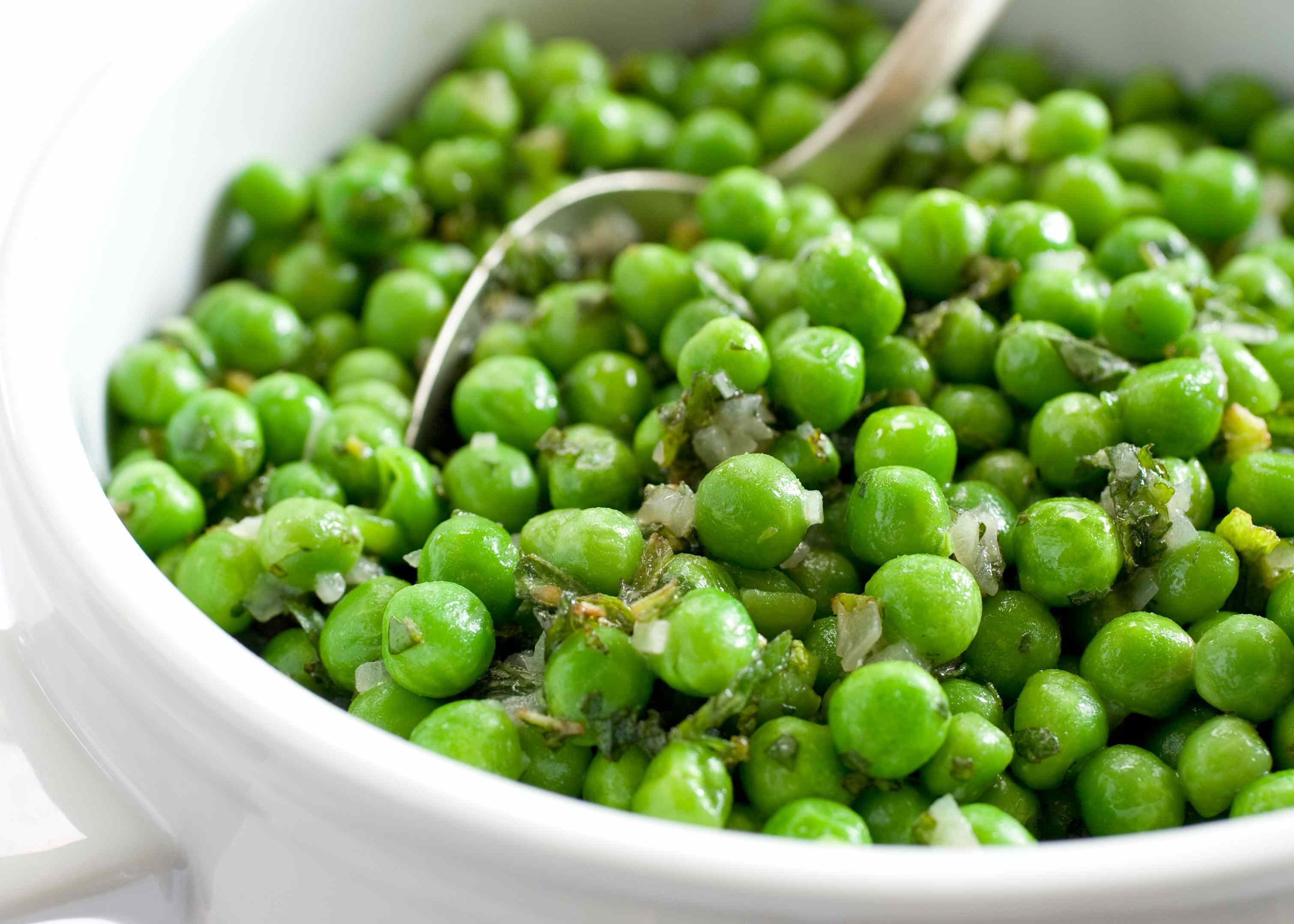 Sautéed Peas with Shallot and Mint | America's Test Kitchen