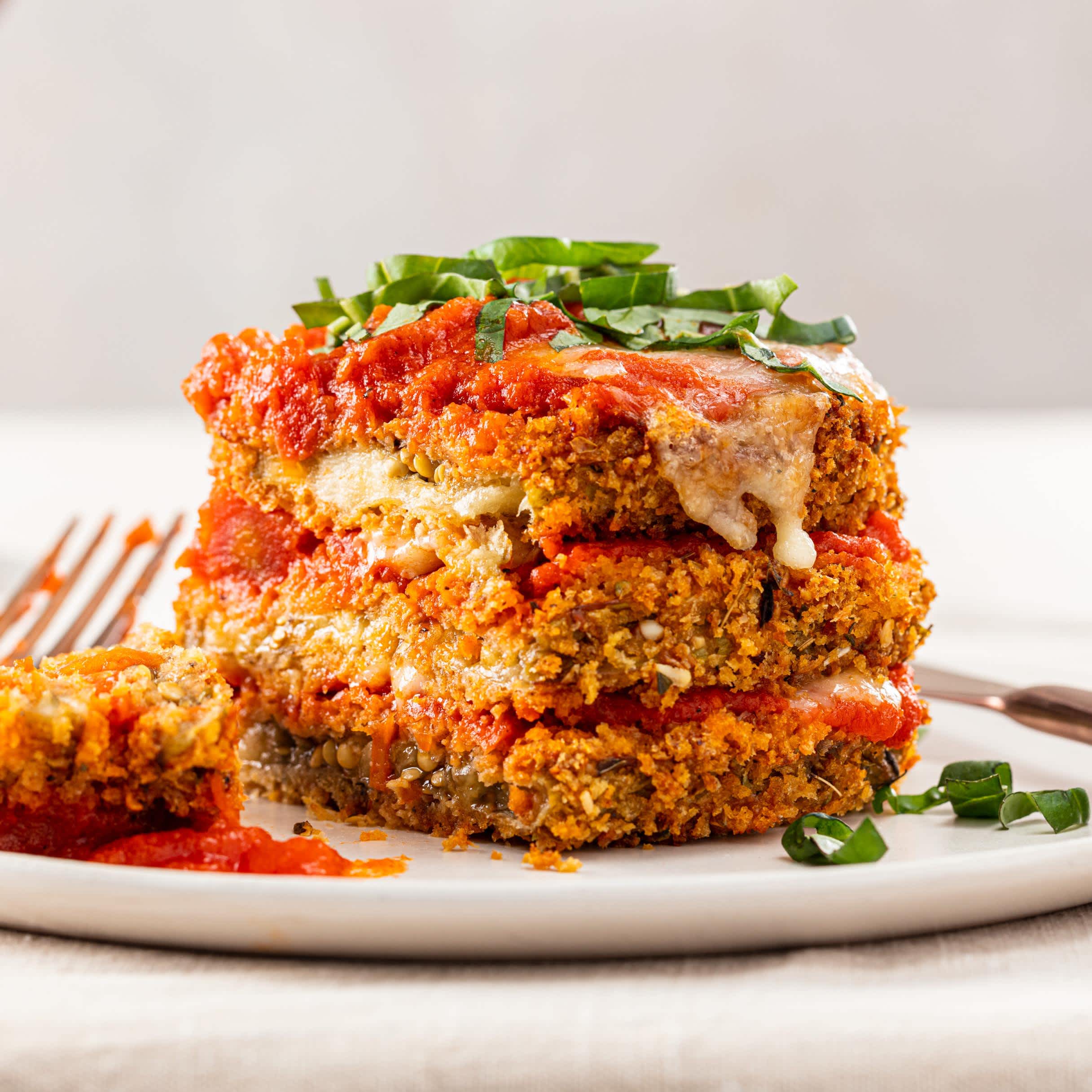 Air-Fryer Eggplant Parmesan