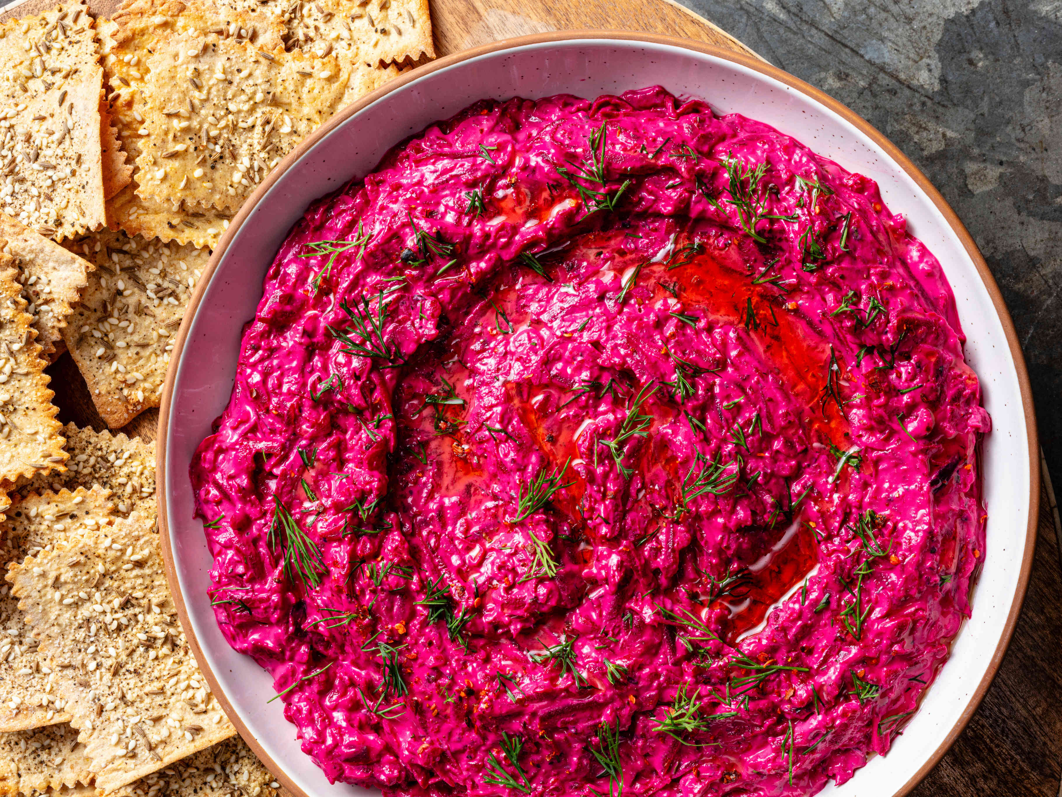 Beet Dip with Yogurt and Tahini